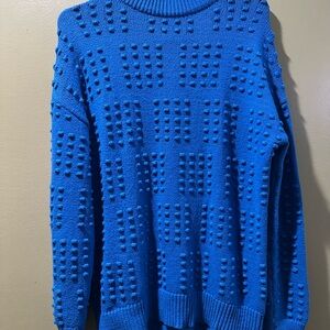 Lego Bright Blue Women's Cowl Sweater